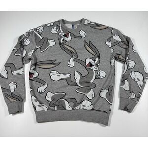 Bugs Bunny Looney‎ Tines Warner Brothers Men's Sweatshirt Size Small Long